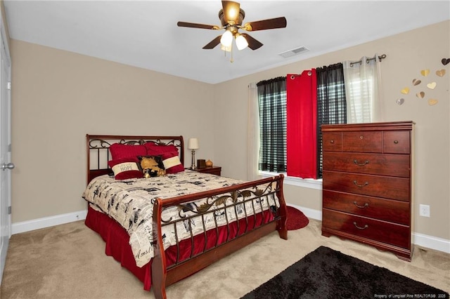 89 Revolutionary Rd, Cameron, NC 28326 - bedroom with carpet, baseboards, and ceiling fan