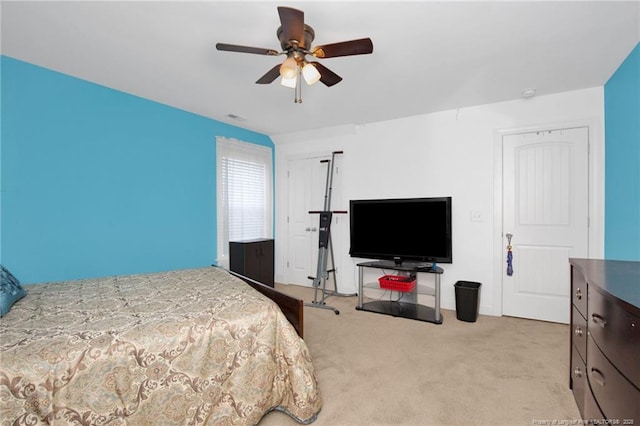 89 Revolutionary Rd, Cameron, NC 28326 - carpeted bedroom featuring a ceiling fan