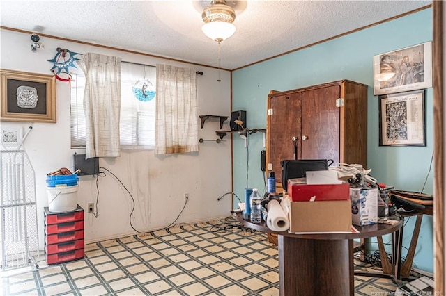 8212 Main St, West End, NC 27376 - office space featuring light floors, crown molding, and a textured ceiling