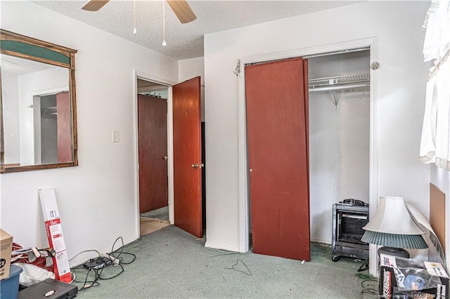8212 Main St, West End, NC 27376 - bedroom with a closet, carpet floors, and ceiling fan