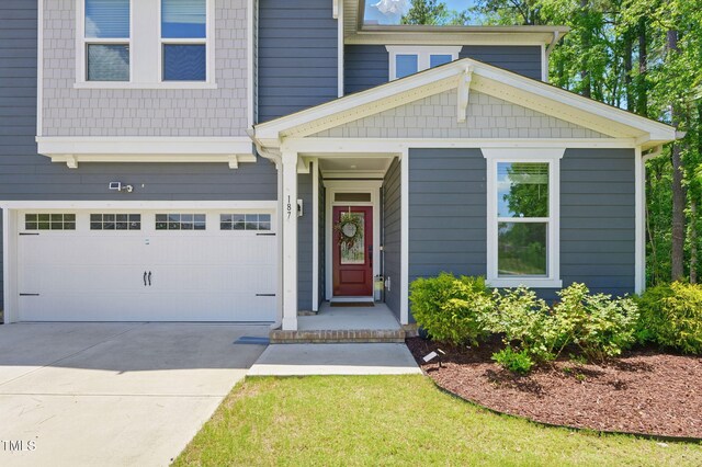 187 Harpers Landing Rd, Garner, NC 27529 - view of front of property featuring driveway and an attached garage