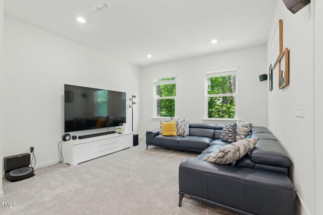 187 Harpers Landing Rd, Garner, NC 27529 - carpeted living room with recessed lighting
