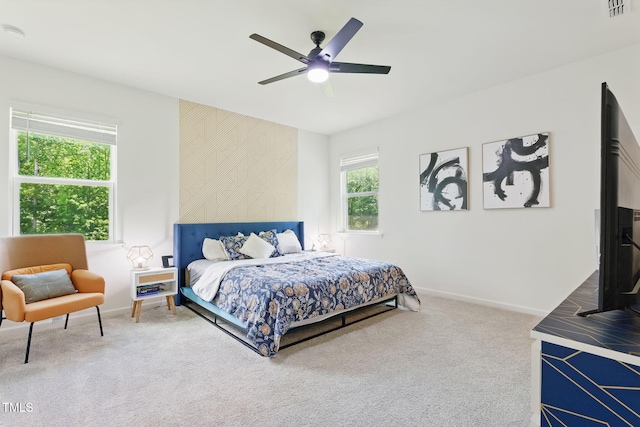 187 Harpers Landing Rd, Garner, NC 27529 - carpeted bedroom with baseboards and a ceiling fan
