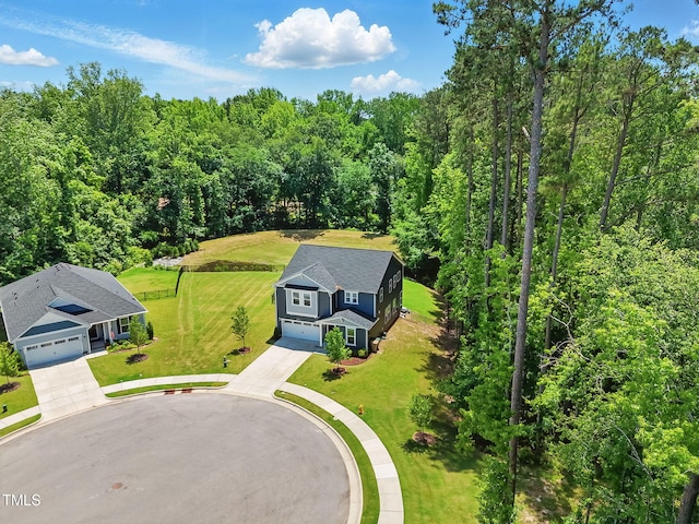 187 Harpers Landing Rd, Garner, NC 27529 - aerial view of property and surrounding area featuring a heavily wooded area
