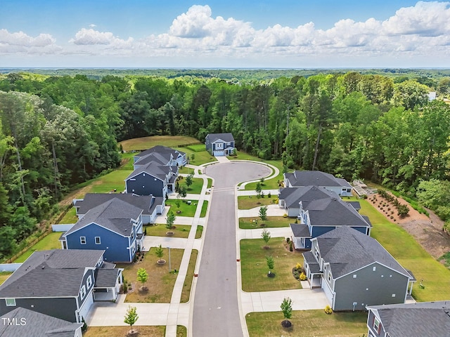 187 Harpers Landing Rd, Garner, NC 27529 - aerial perspective of suburban area with a forest