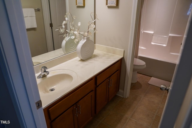825 Fulworth Ave, Wake Forest, NC 27587 - bathroom featuring vanity, tile patterned flooring, and  shower combination