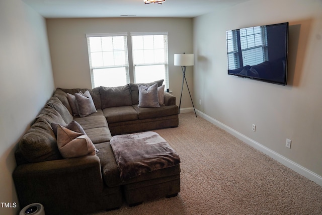 825 Fulworth Ave, Wake Forest, NC 27587 - carpeted living area featuring baseboards