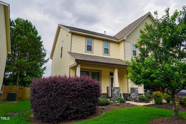 825 Fulworth Ave, Wake Forest, NC 27587 - craftsman inspired home with a porch and board and batten siding
