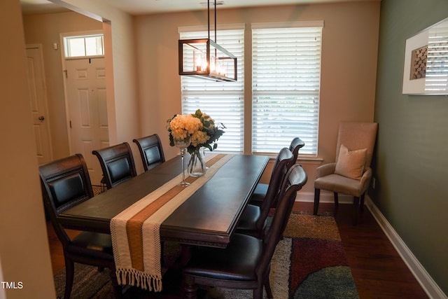 825 Fulworth Ave, Wake Forest, NC 27587 - dining area featuring wood finished floors and baseboards