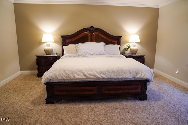 825 Fulworth Ave, Wake Forest, NC 27587 - carpeted bedroom featuring crown molding and baseboards