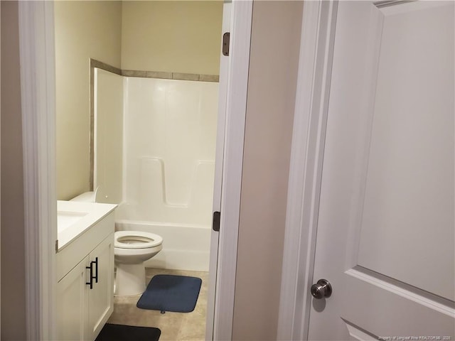 112 Nairn St, Fayetteville, NC 28311 - bathroom with vanity, toilet, and washtub / shower combination