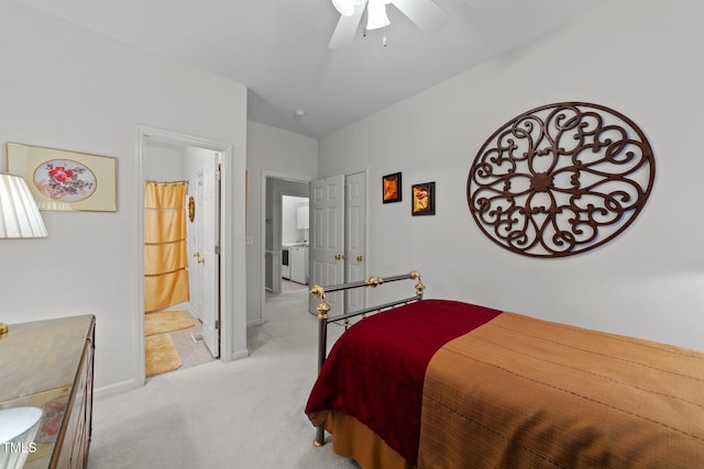 2313 Filigree Ct, Raleigh, NC 27614 - bedroom with carpet floors, baseboards, and ceiling fan