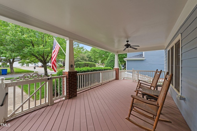2313 Filigree Ct, Raleigh, NC 27614 - porch with a ceiling fan