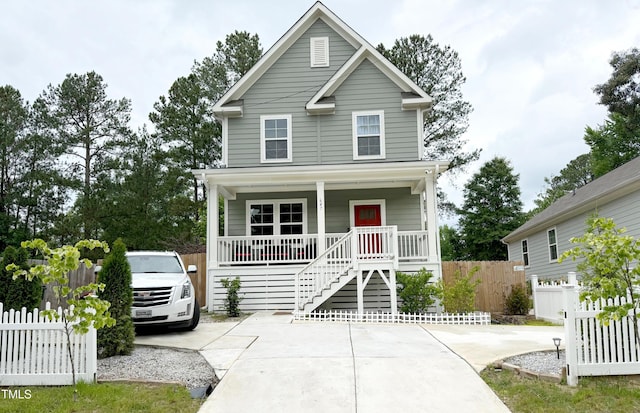 647 N Hardee St, Durham, NC 27703 - view of front facade with a porch and stairway