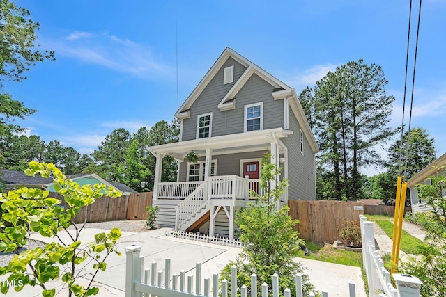 647 N Hardee St, Durham, NC 27703 - view of front of house with a porch and stairway