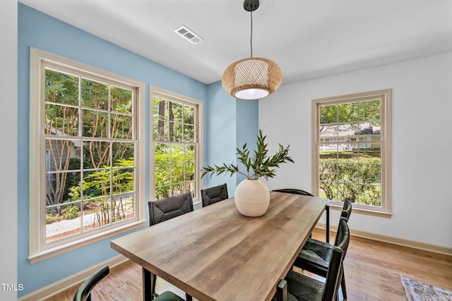 117 Summerlin Dr, Chapel Hill, NC 27514 - dining room with baseboards and light wood finished floors
