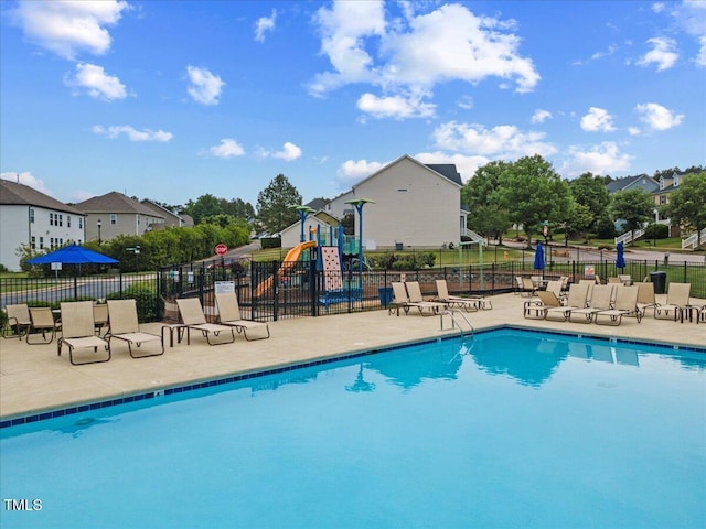 1704 Fawn Chase Ct, Wake Forest, NC 27587 - community pool featuring a patio