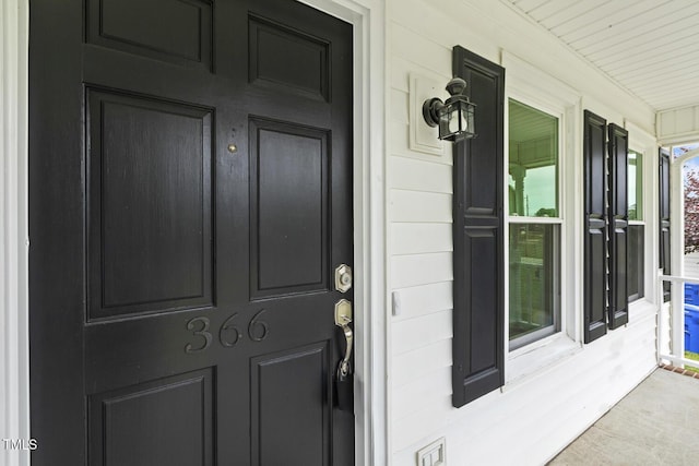 366 E Smithfield St, Angier, NC 27501 - doorway to property with covered porch