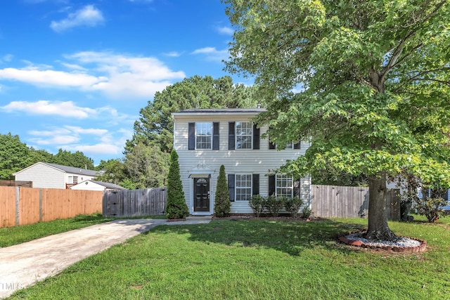 8361 Mcguire Dr, Raleigh, NC 27616 - colonial inspired home featuring concrete driveway and a gate