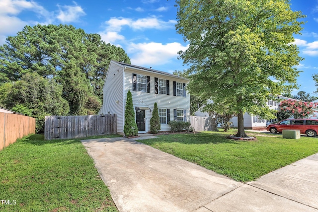 8361 Mcguire Dr, Raleigh, NC 27616 - colonial-style house with concrete driveway