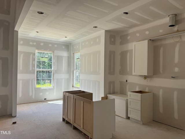 163 Batten Hill Ln, Selma, NC 27576 - kitchen with white cabinetry