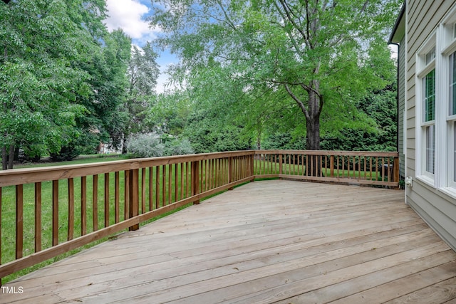 225 Norwalk St, Holly Springs, NC 27540 - deck with a lawn
