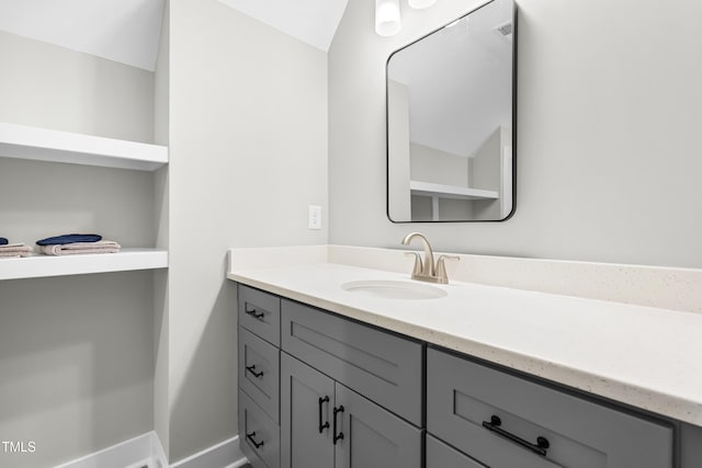 1004 Snow Peak Ct, Raleigh, NC 27603 - bathroom featuring vanity and baseboards