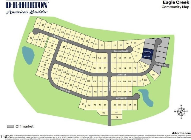 194 Gilmer St, Fuquay Varina, NC 27526 - map of parcels