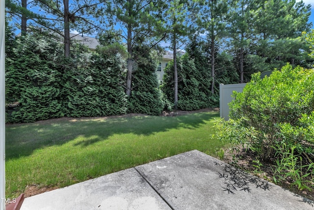 211 Westgrove Ct, Durham, NC 27703 - view of green lawn with a patio