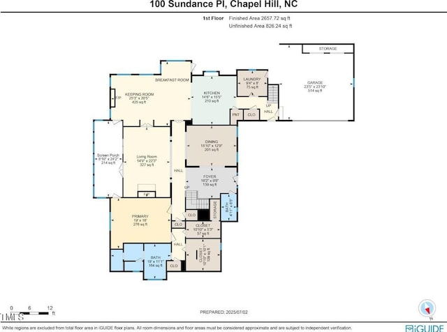 100 Sundance Pl, Chapel Hill, NC 27514 - view of floor plan / room layout