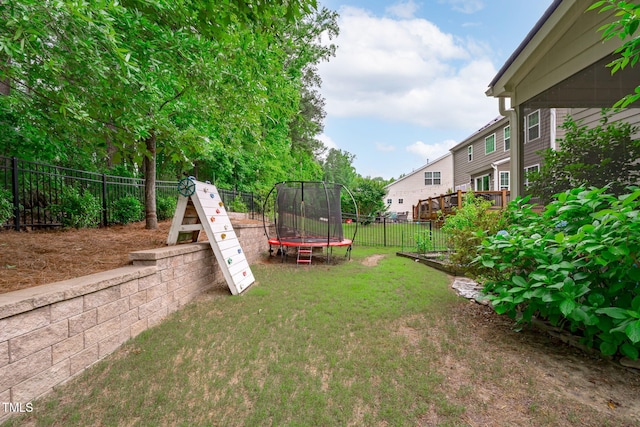 1939 Mostyn Ln, Apex, NC 27502 - view of yard with a trampoline