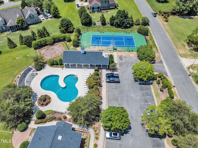 105 Somerley Dr, Garner, NC 27529 - bird's eye view of a pool