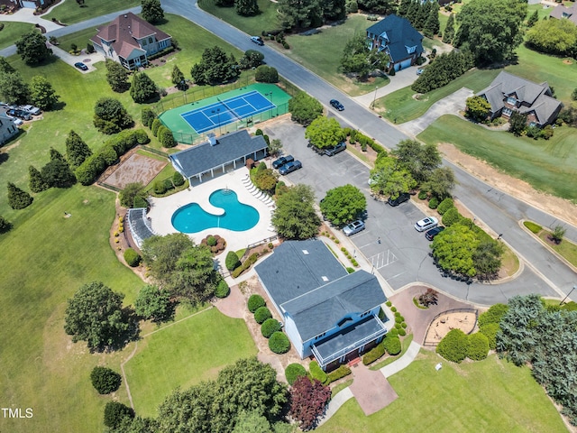 105 Somerley Dr, Garner, NC 27529 - aerial view of a pool