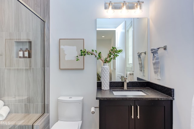 2114 Cowper Dr, Raleigh, NC 27608 - bathroom with vanity and a shower