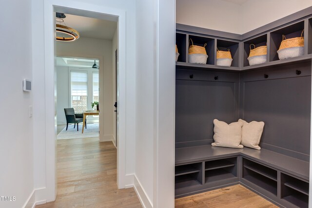 2114 Cowper Dr, Raleigh, NC 27608 - mudroom with wood finished floors