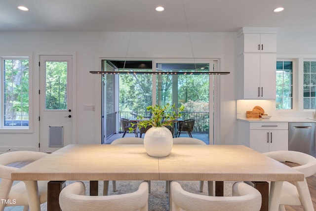 2114 Cowper Dr, Raleigh, NC 27608 - dining room featuring recessed lighting