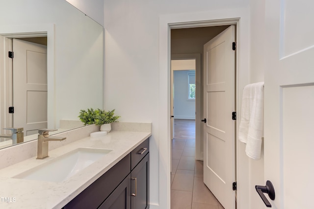 2114 Cowper Dr, Raleigh, NC 27608 - bathroom featuring tile patterned flooring and vanity