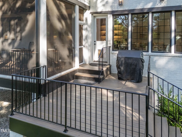 2114 Cowper Dr, Raleigh, NC 27608 - view of patio / terrace with grilling area