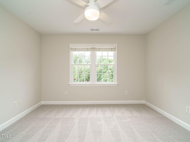 9020 Branch Creek Way, Apex, NC 27539 - spare room featuring light carpet and a ceiling fan