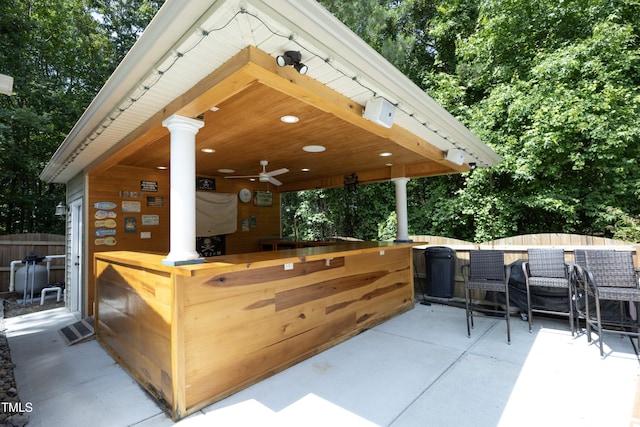 150 Churchill Rd, Louisburg, NC 27549 - view of patio / terrace with a gazebo and view of scattered trees