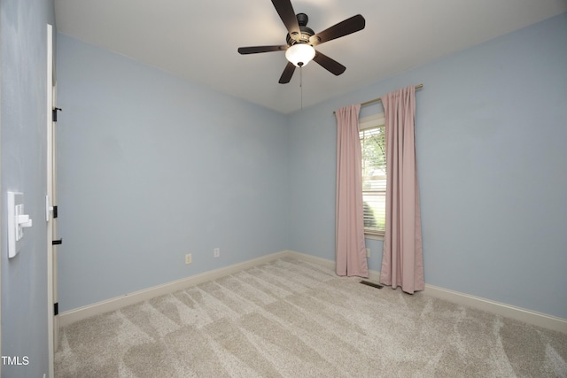 150 Churchill Rd, Louisburg, NC 27549 - unfurnished room with carpet flooring, a ceiling fan, and baseboards