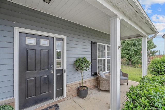 4943 Lion Heart Ln, Parkton, NC 28371 - view of exterior entry featuring a porch
