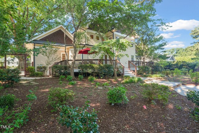 3324 Thomas Rd, Raleigh, NC 27607 - view of front of home featuring a deck