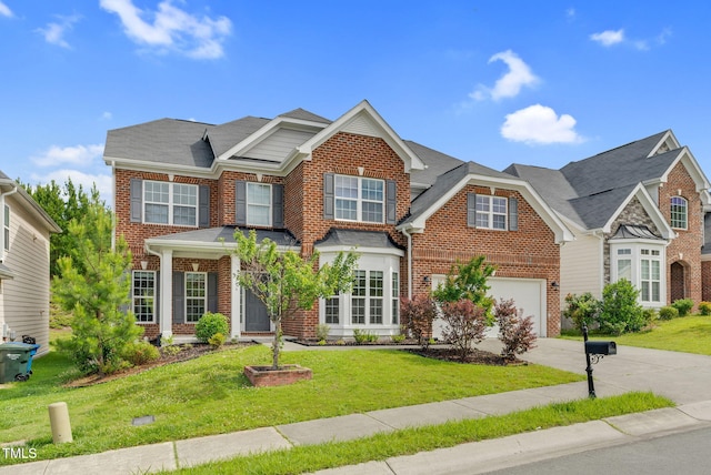 106 Elmsford St, Durham, NC 27703 - traditional-style home featuring brick siding, driveway, and a front yard