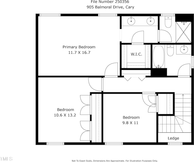 905 Balmoral Dr, Cary, NC 27511 - property floor plan