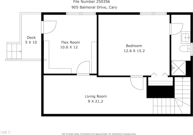 905 Balmoral Dr, Cary, NC 27511 - floor plan / room layout