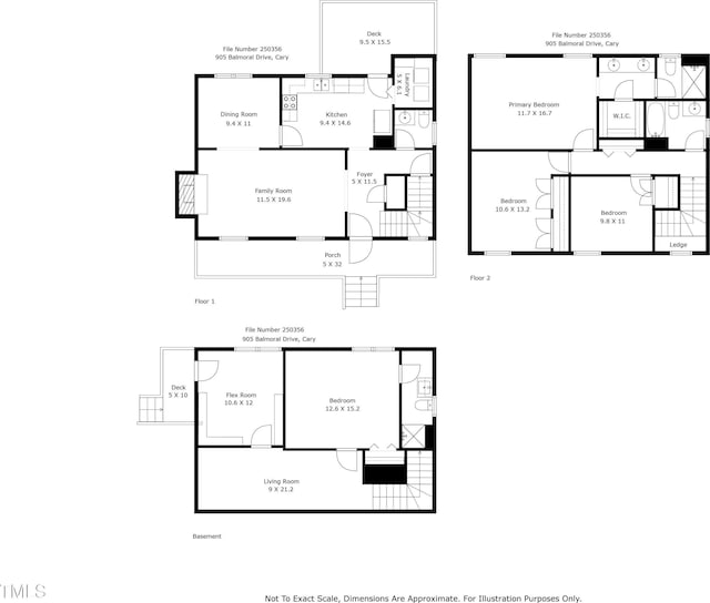 905 Balmoral Dr, Cary, NC 27511 - property floor plan