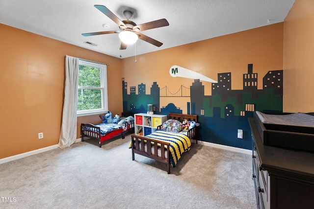 905 Balmoral Dr, Cary, NC 27511 - bedroom featuring carpet flooring, baseboards, and a ceiling fan