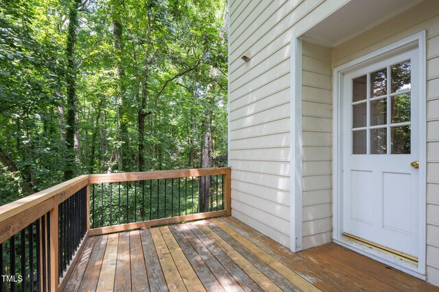 905 Balmoral Dr, Cary, NC 27511 - view of wooden terrace
