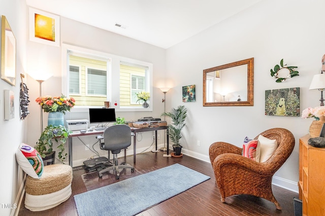 47 Coventry Ln, Chapel Hill, NC 27516 - office area featuring wood finished floors and baseboards
